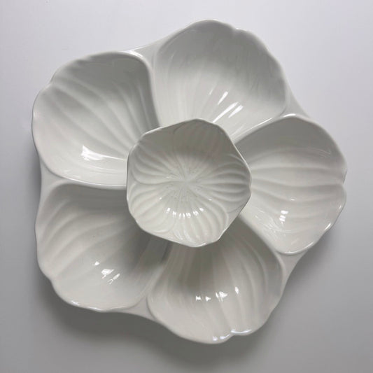 Vintage STUDIO Nova Japan Divided Petal Serving Dish