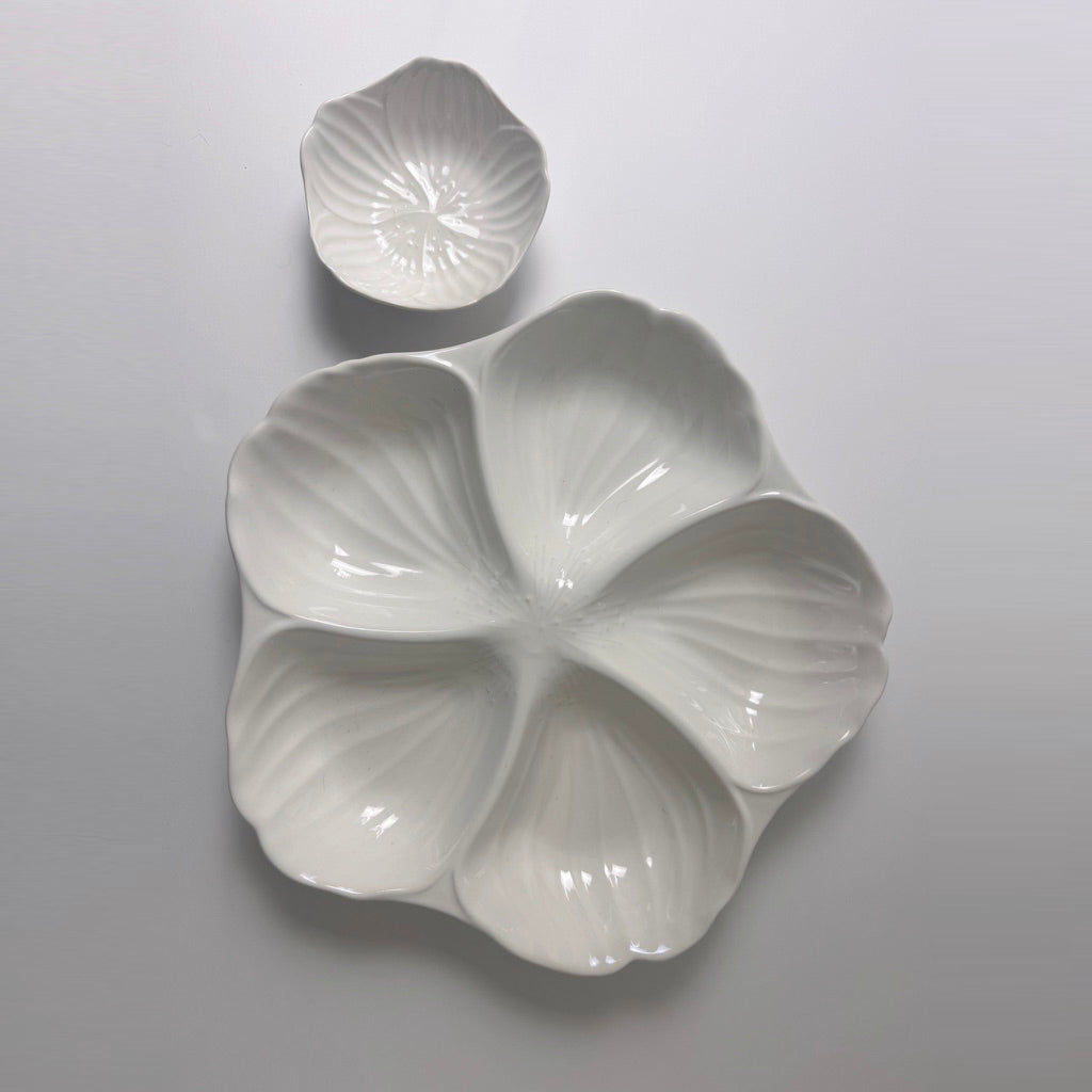 Vintage STUDIO Nova Japan Divided Petal Serving Dish
