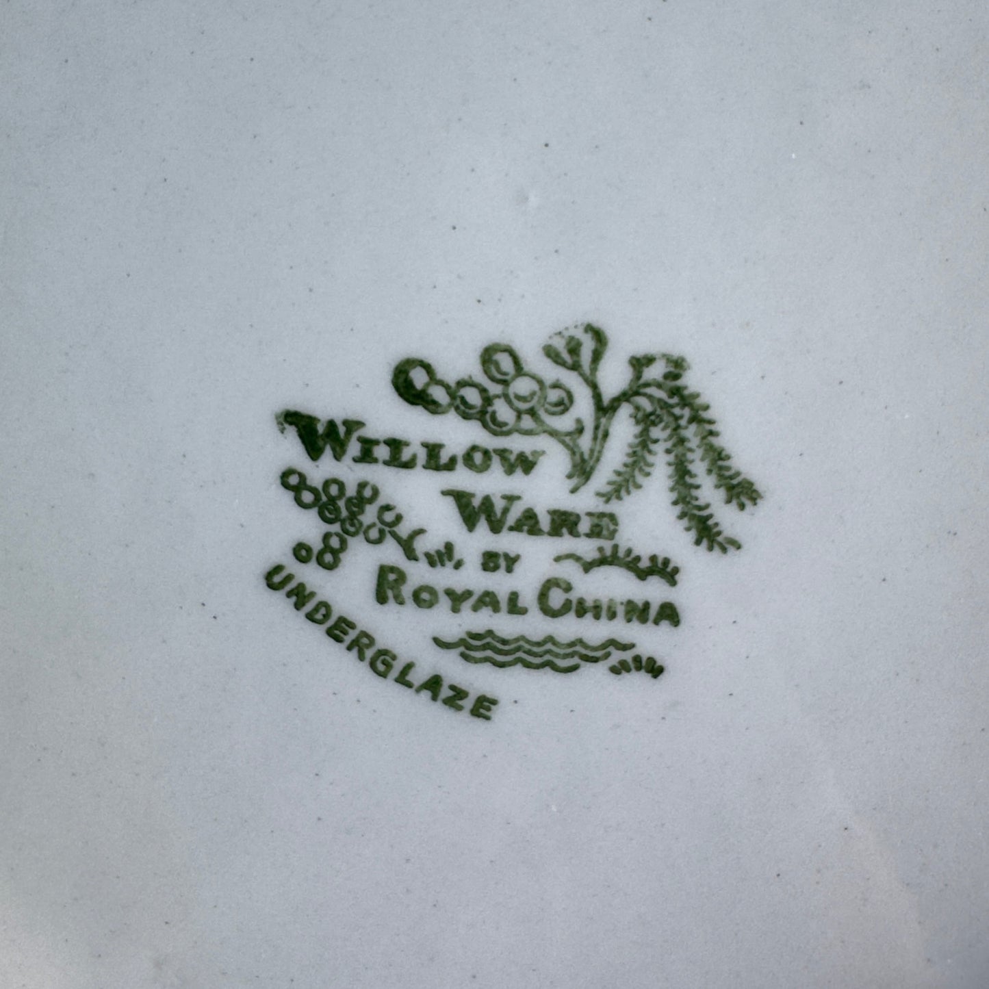 Vintage Willow Ware by Royal China 10" Chinoiserie Plate