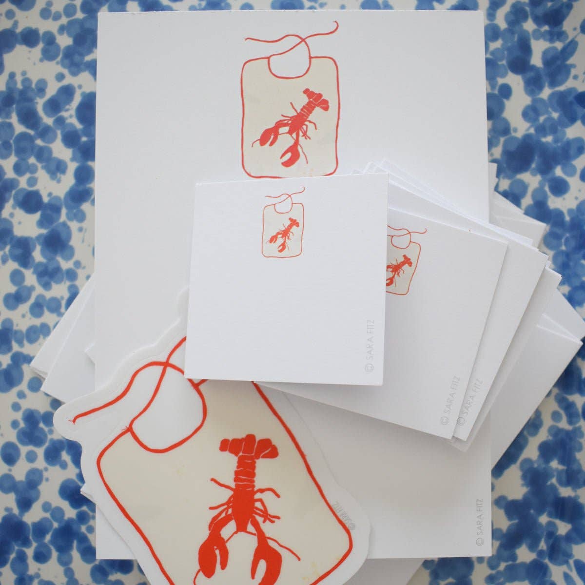 Lobster Bib Notelets