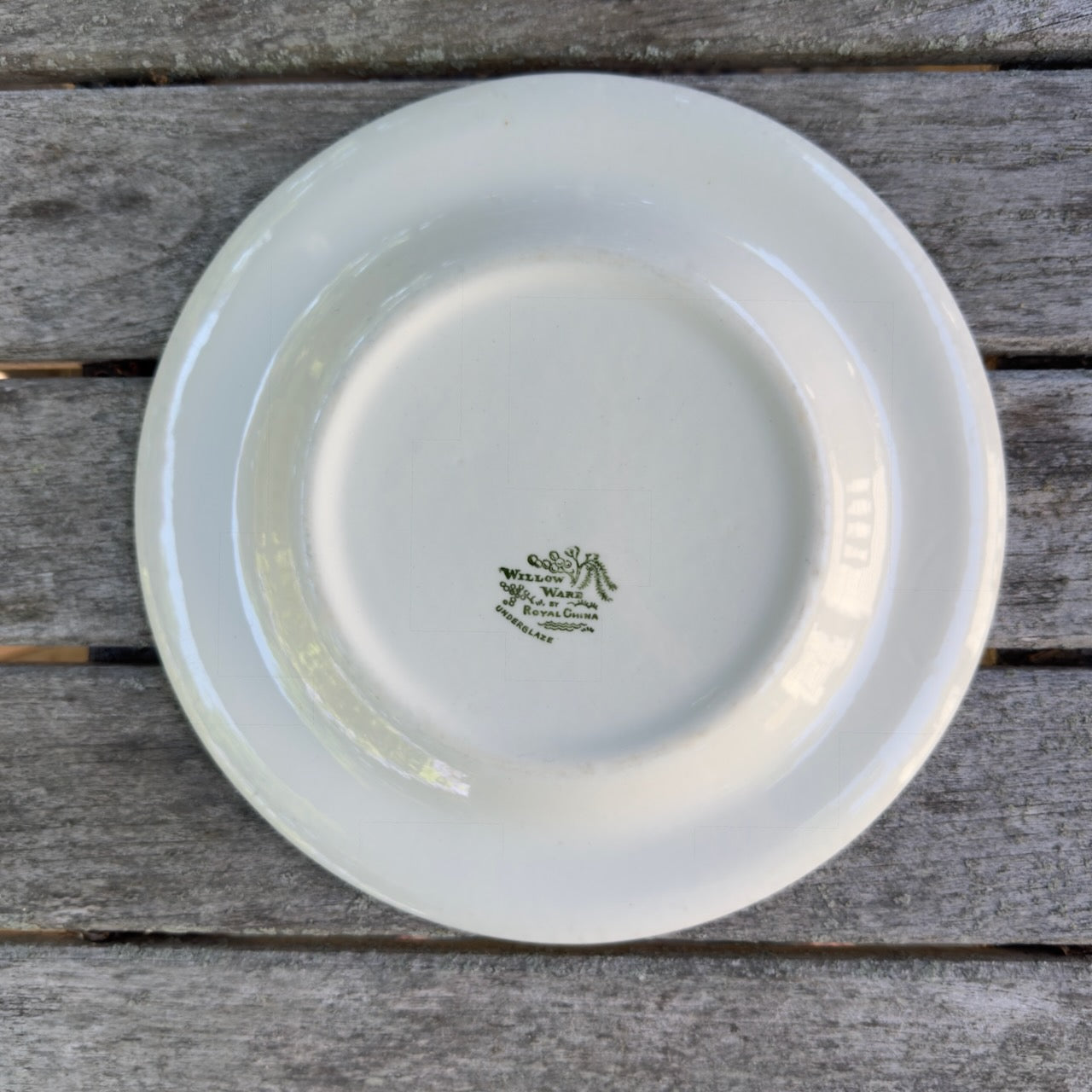 Vintage Willow Ware by Royal China 10" Chinoiserie Plate