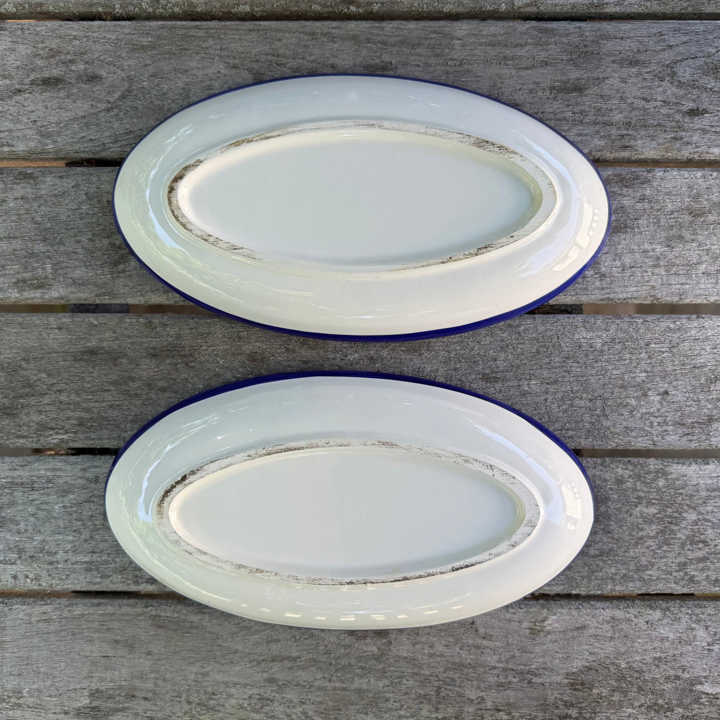 Vintage Set of 1990's Tabletops Unlimited Hand Painted Pescada Platters
