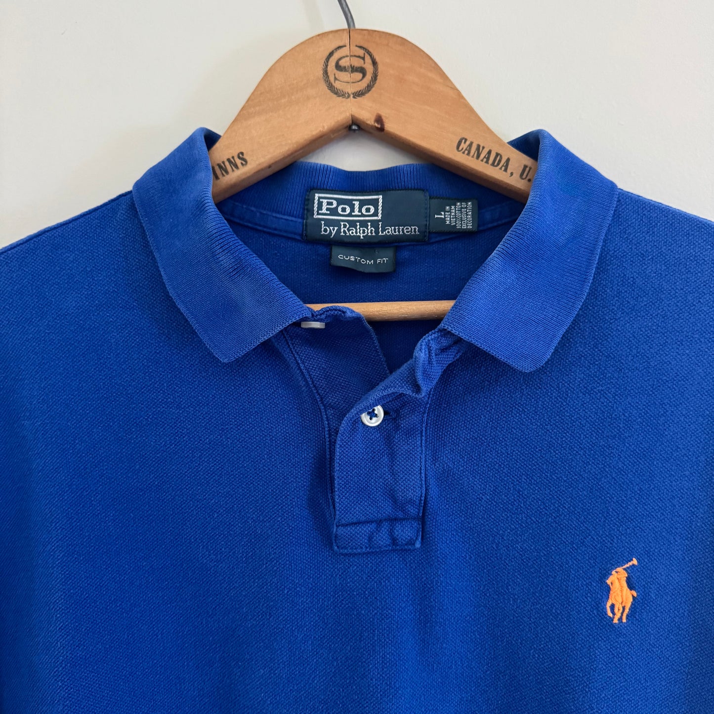 Vintage Polo Ralph Lauren Men's Custom Slim Fit Polo Shirt, L