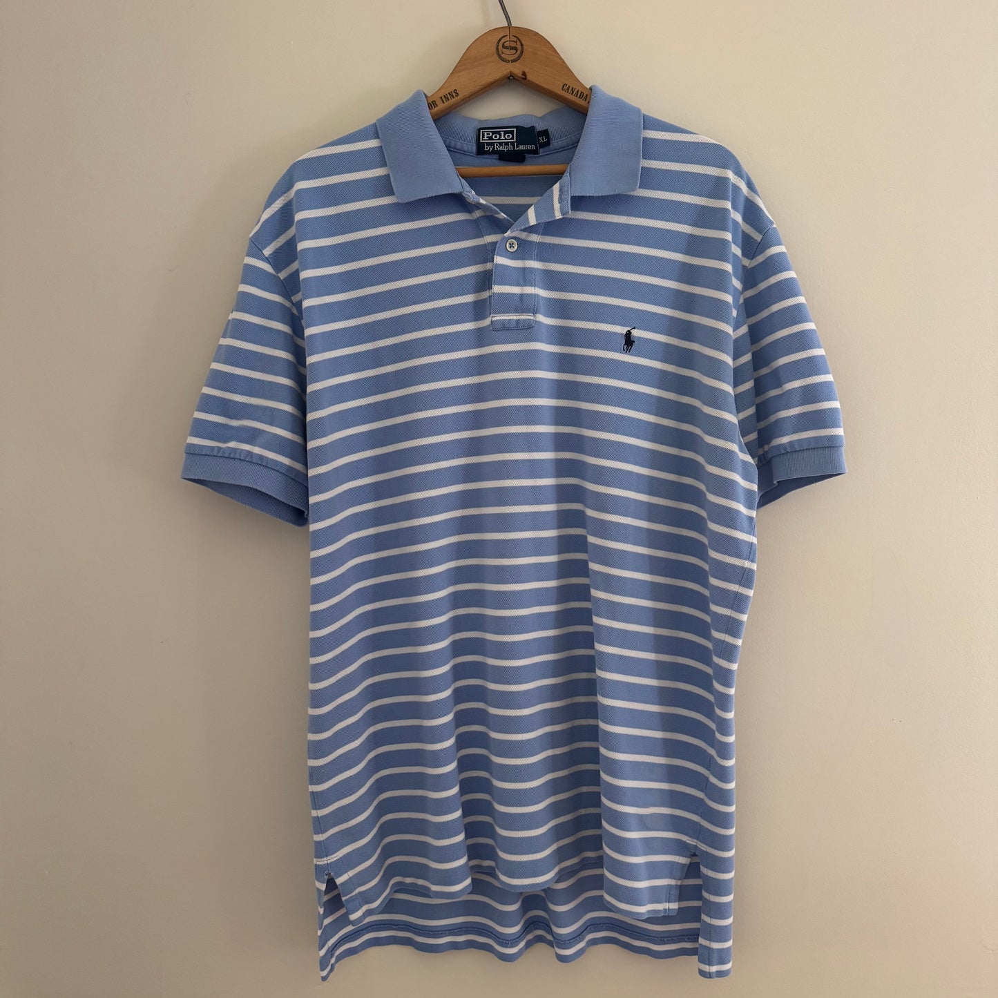 Vintage Polo Ralph Lauren Men's Striped Polo Shirt, XL