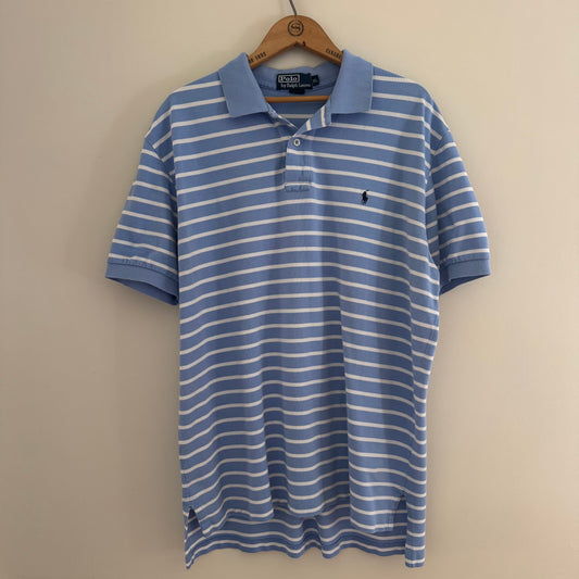 Vintage Polo Ralph Lauren Men's Striped Polo Shirt, XL
