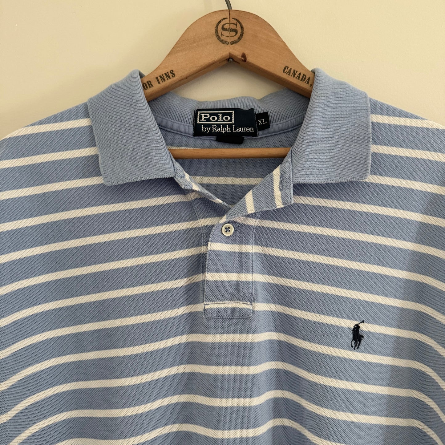 Vintage Polo Ralph Lauren Men's Striped Polo Shirt, XL