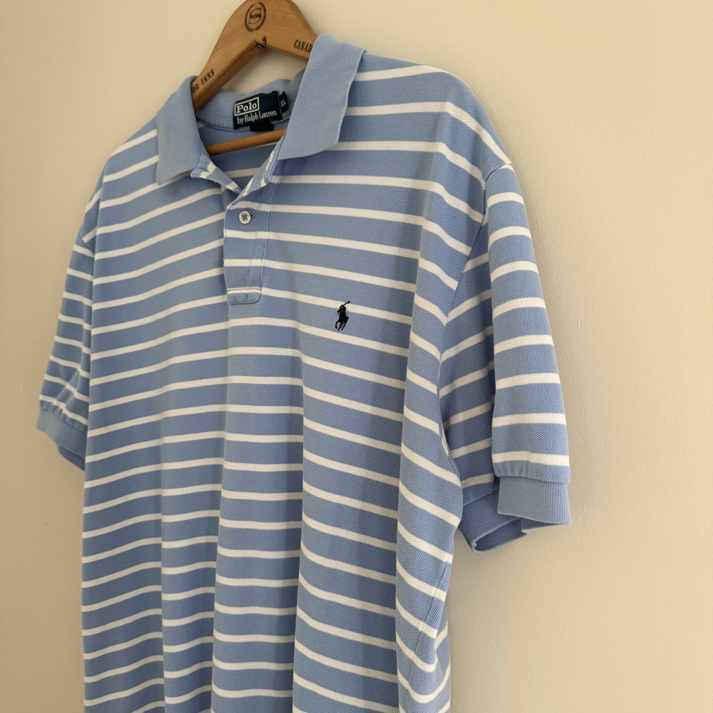 Vintage Polo Ralph Lauren Men's Striped Polo Shirt, XL