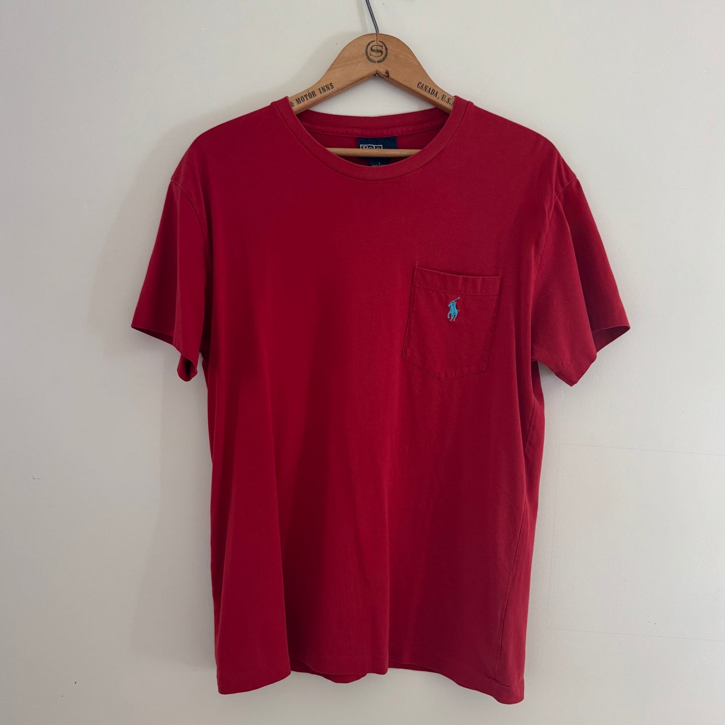 Vintage Polo Ralph Lauren Men's Crewneck Jersey Pocket Tee, S