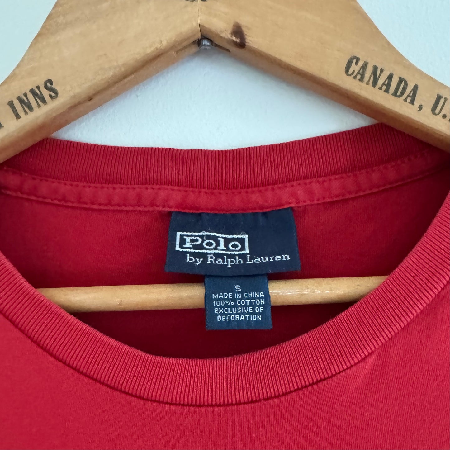 Vintage Polo Ralph Lauren Men's Crewneck Jersey Pocket Tee, S