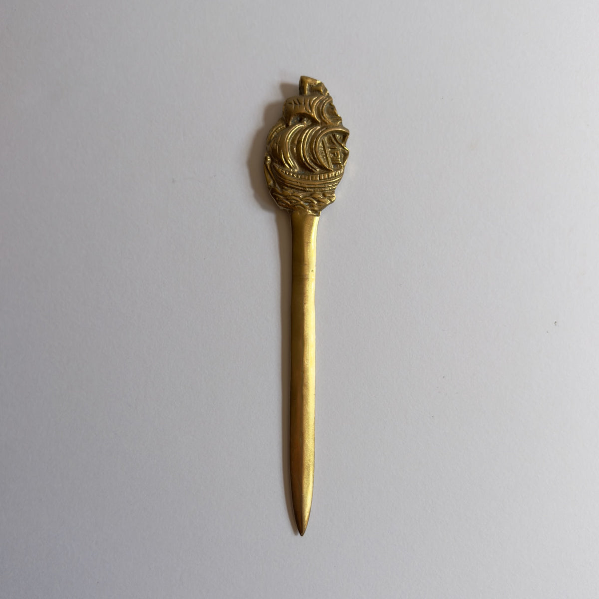 Antique Brass Ship Letter Opener