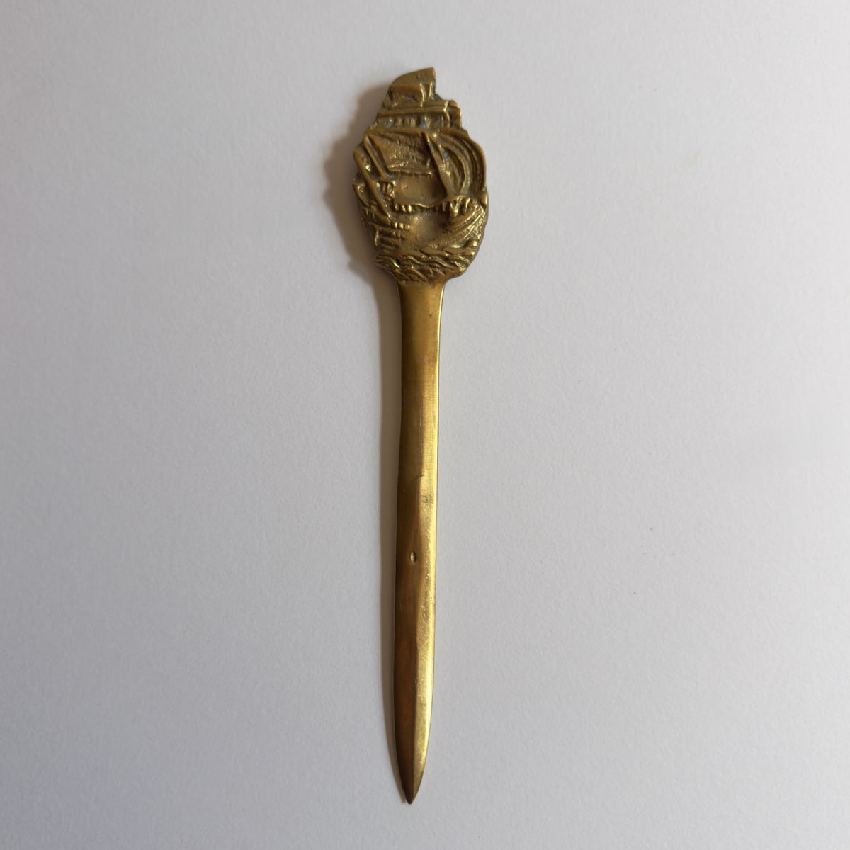 Antique Brass Ship Letter Opener
