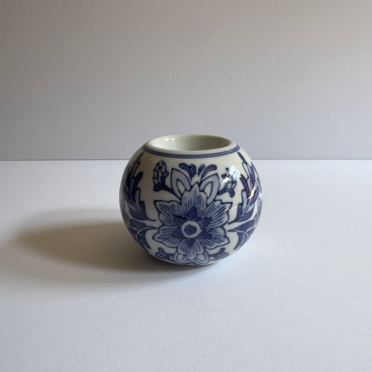 Vintage Chinoiserie Pedestal Ring Dish