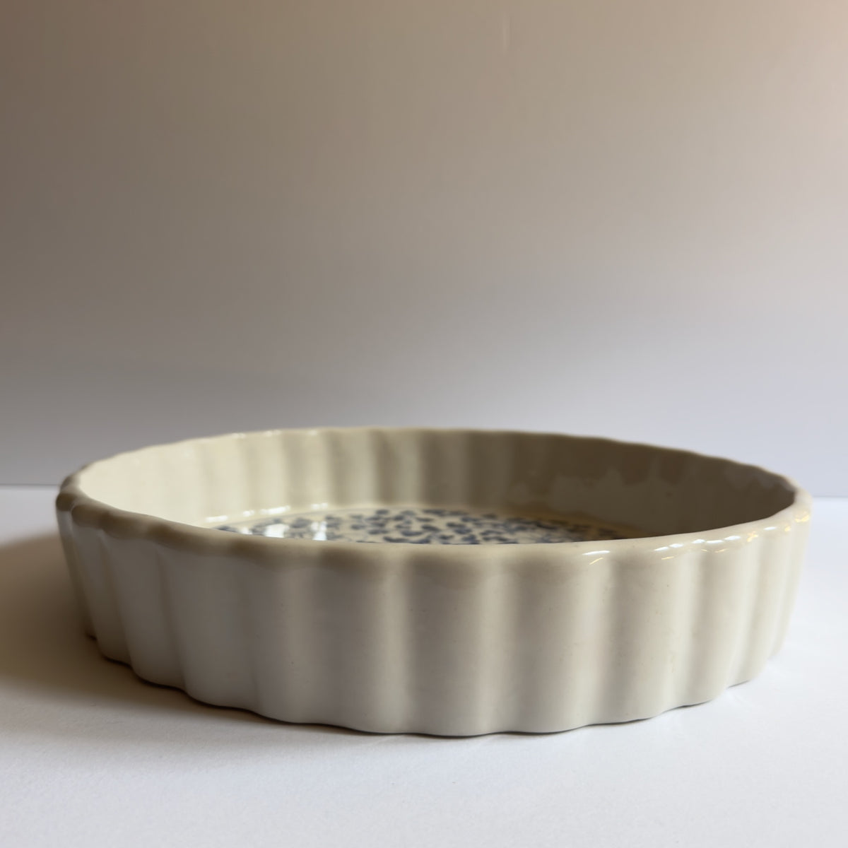 Vintage Chinoiserie Scalloped Serving Dish