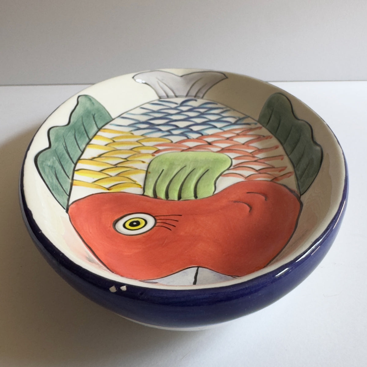Vintage Set of 1990's Tabletops Unlimited Hand Painted Pescada Platters