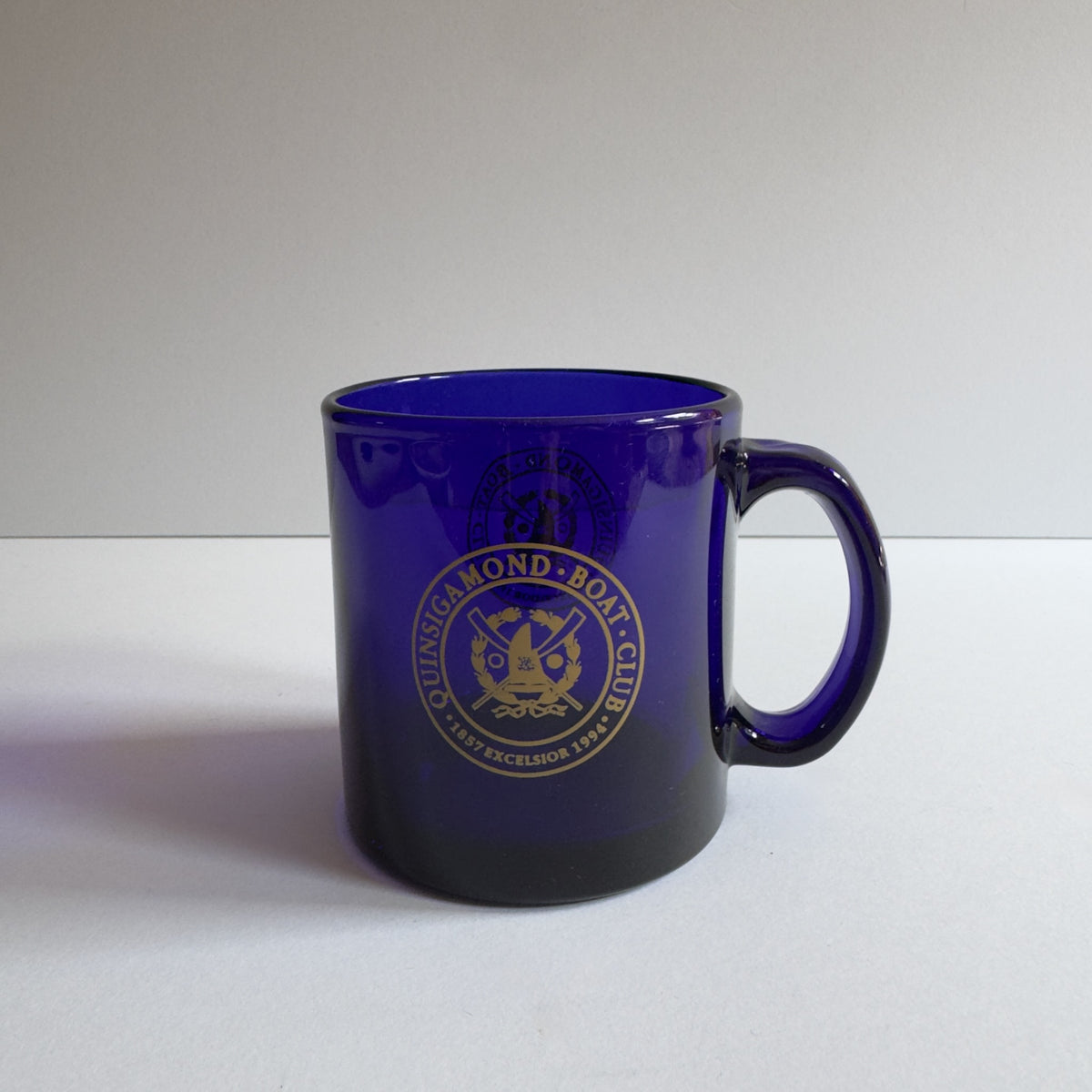 Vintage Quinsigamond Boat Club Glass Mug