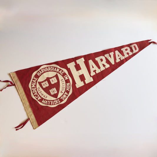 Vintage Harvard University Pennant