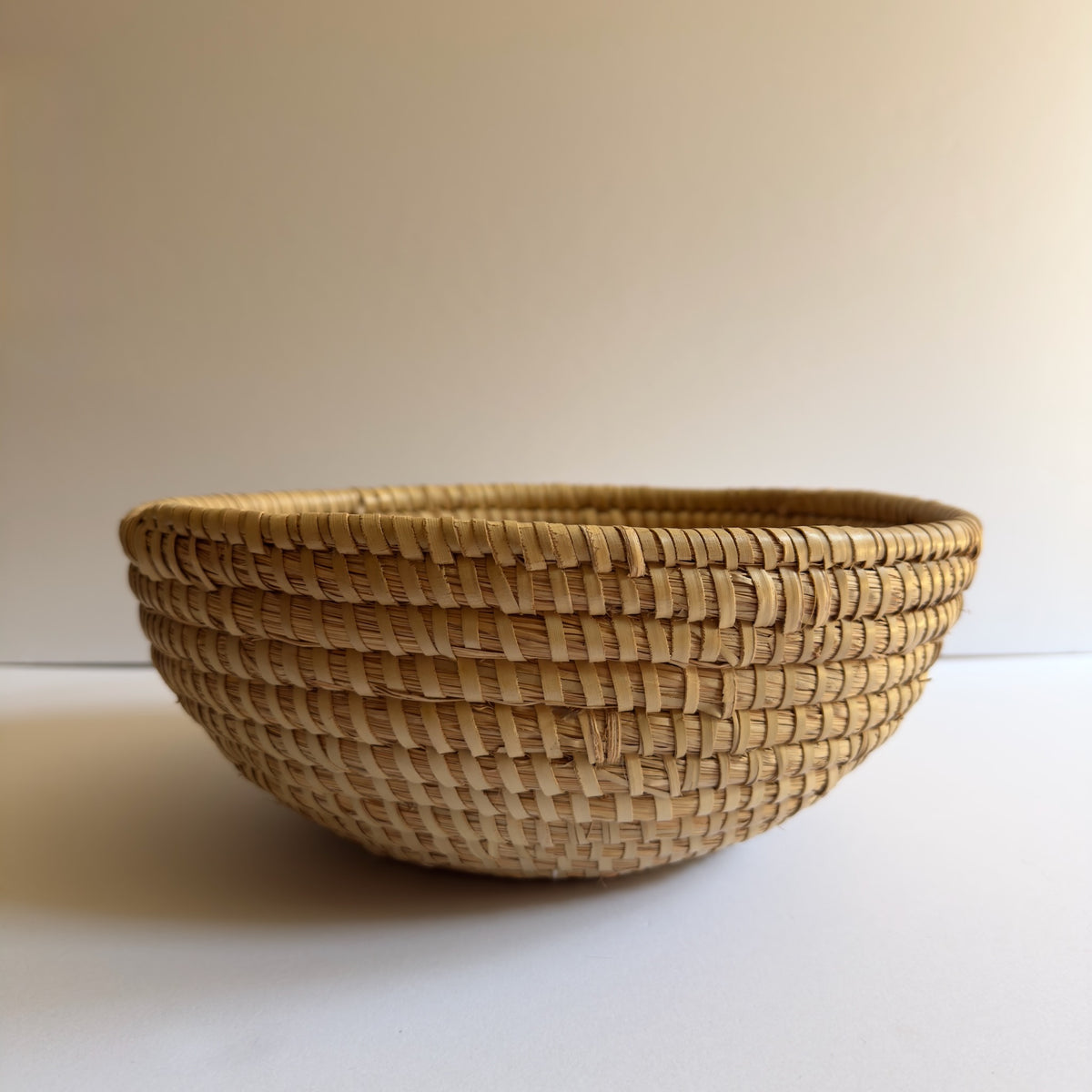 Vintage Sweetgrass Hand-Coiled Bowl