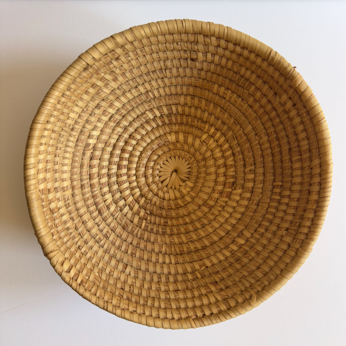 Vintage Sweetgrass Hand-Coiled Bowl