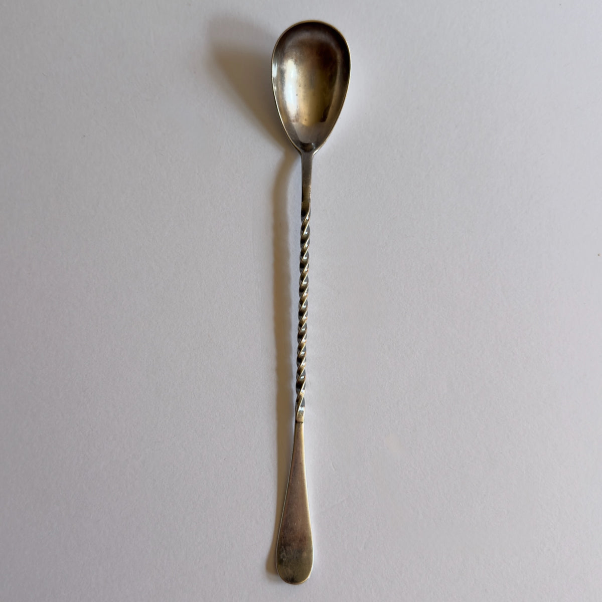 Antique Gilded Age Era Twist-Handle Bar Spoon