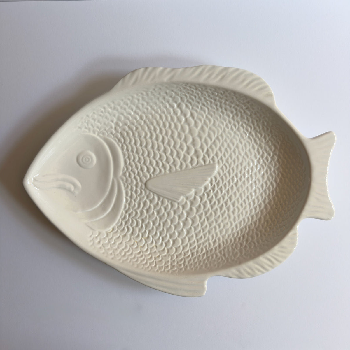 Vintage 1970s Whittier Pottery Fish Platter Set