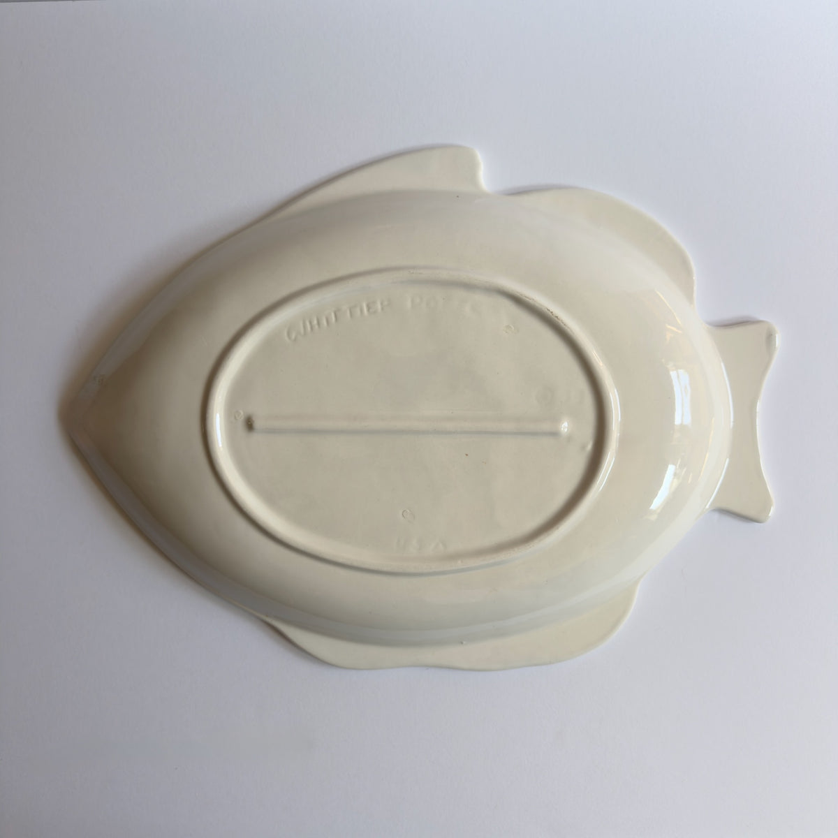 Vintage 1970s Whittier Pottery Fish Platter Set