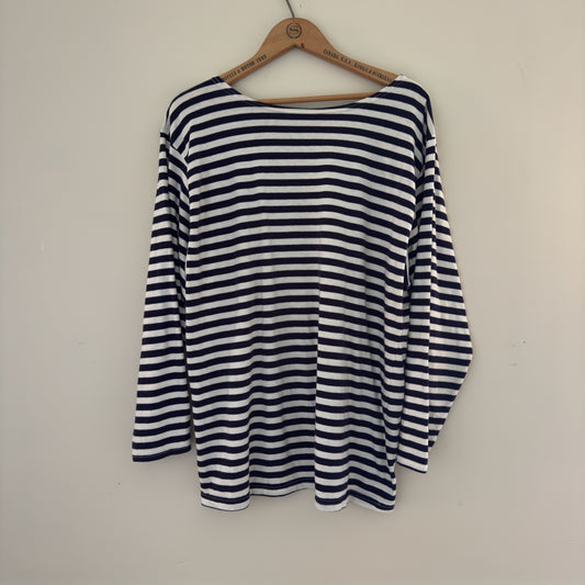 Vintage J. Peterman Brenton Sailor Shirt, XL