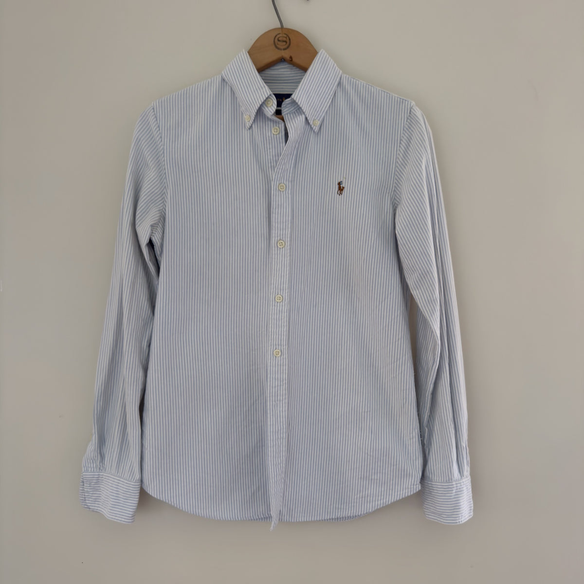 Vintage Ralph Lauren Striped Oxford Shirt, S/P