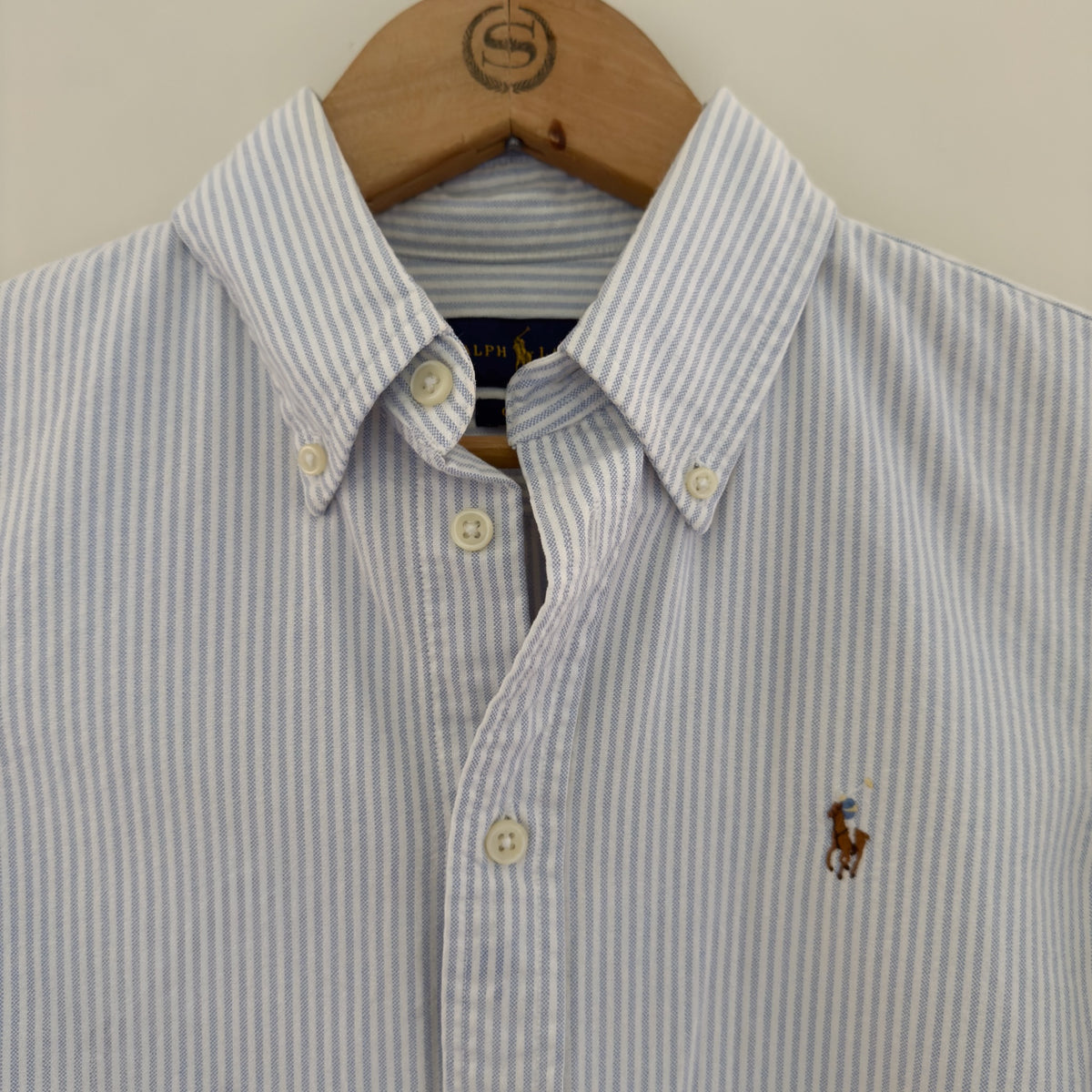 Vintage Ralph Lauren Striped Oxford Shirt, S/P
