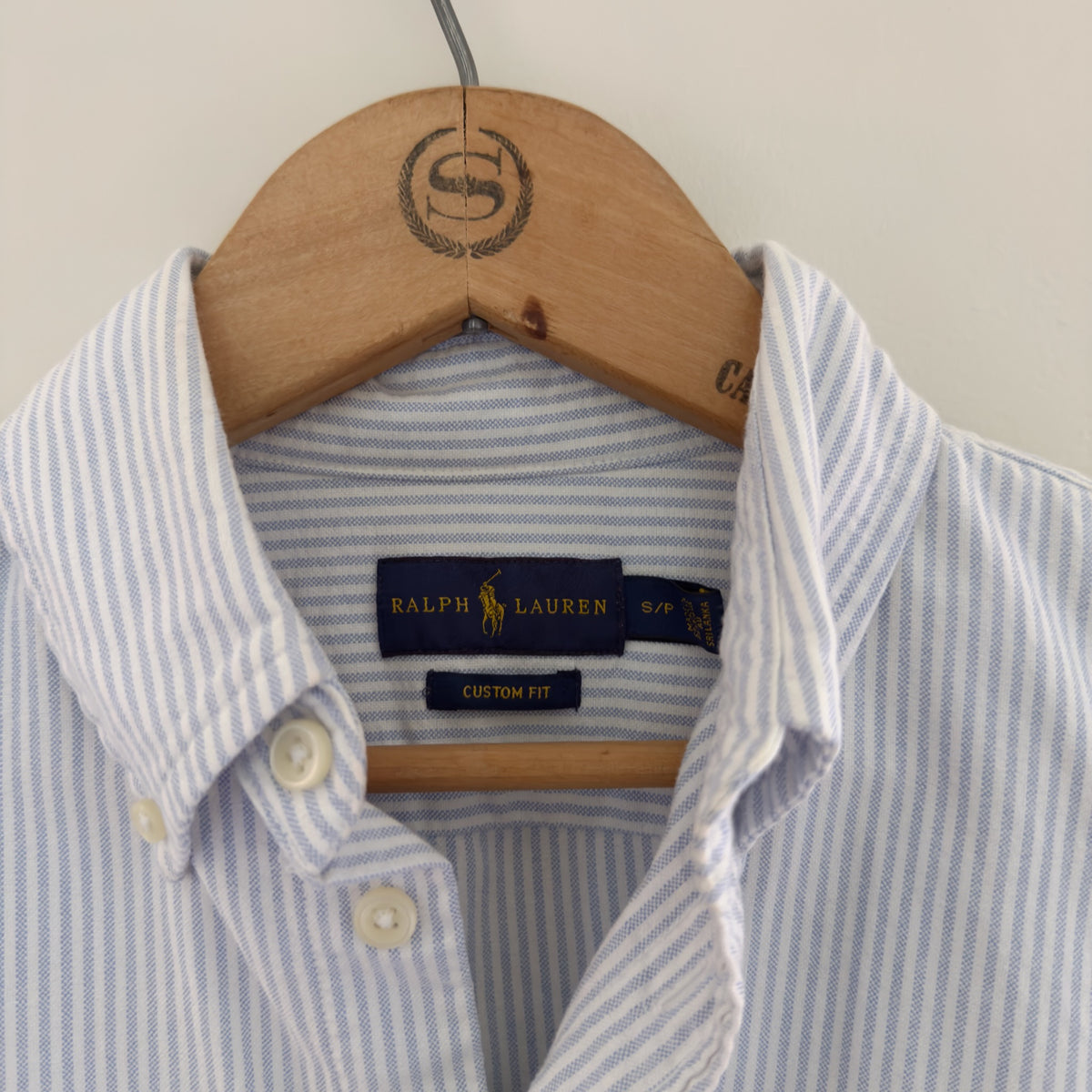 Vintage Ralph Lauren Striped Oxford Shirt, S/P