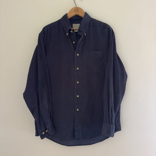 L.L.Bean Corduroy Button-Down Shirt, M-Reg