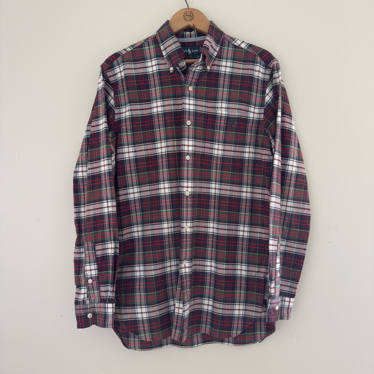 Vintage Ralph Lauren Flannel Oxford Shirt, S