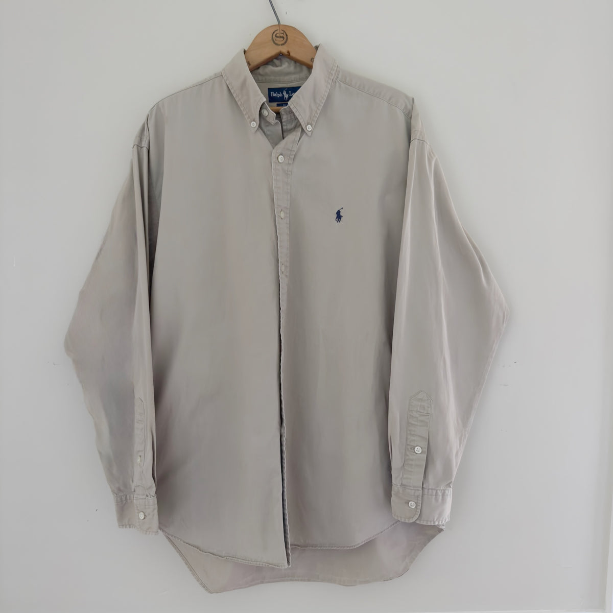 Vintage Ralph Lauren Blake Khaki Oxford Shirt, L