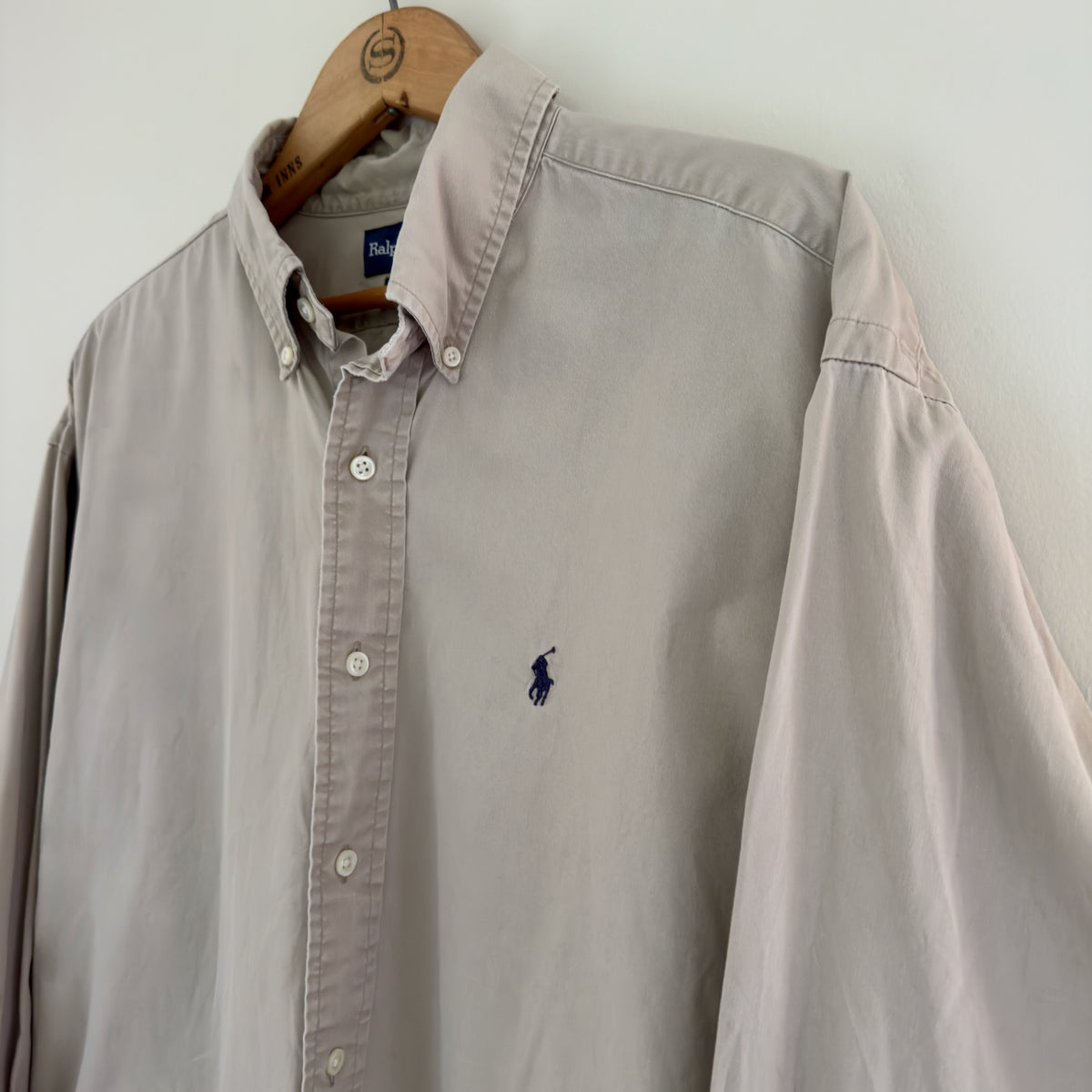 Vintage Ralph Lauren Blake Khaki Oxford Shirt, L