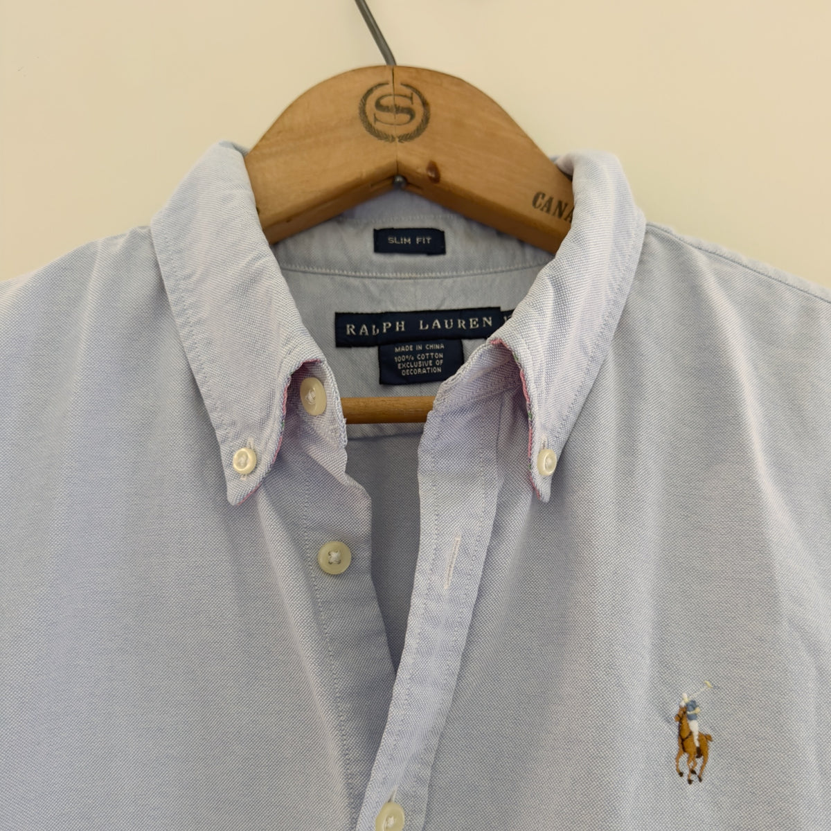 Vintage Ralph Lauren Slim Fit Oxford Shirt, 12