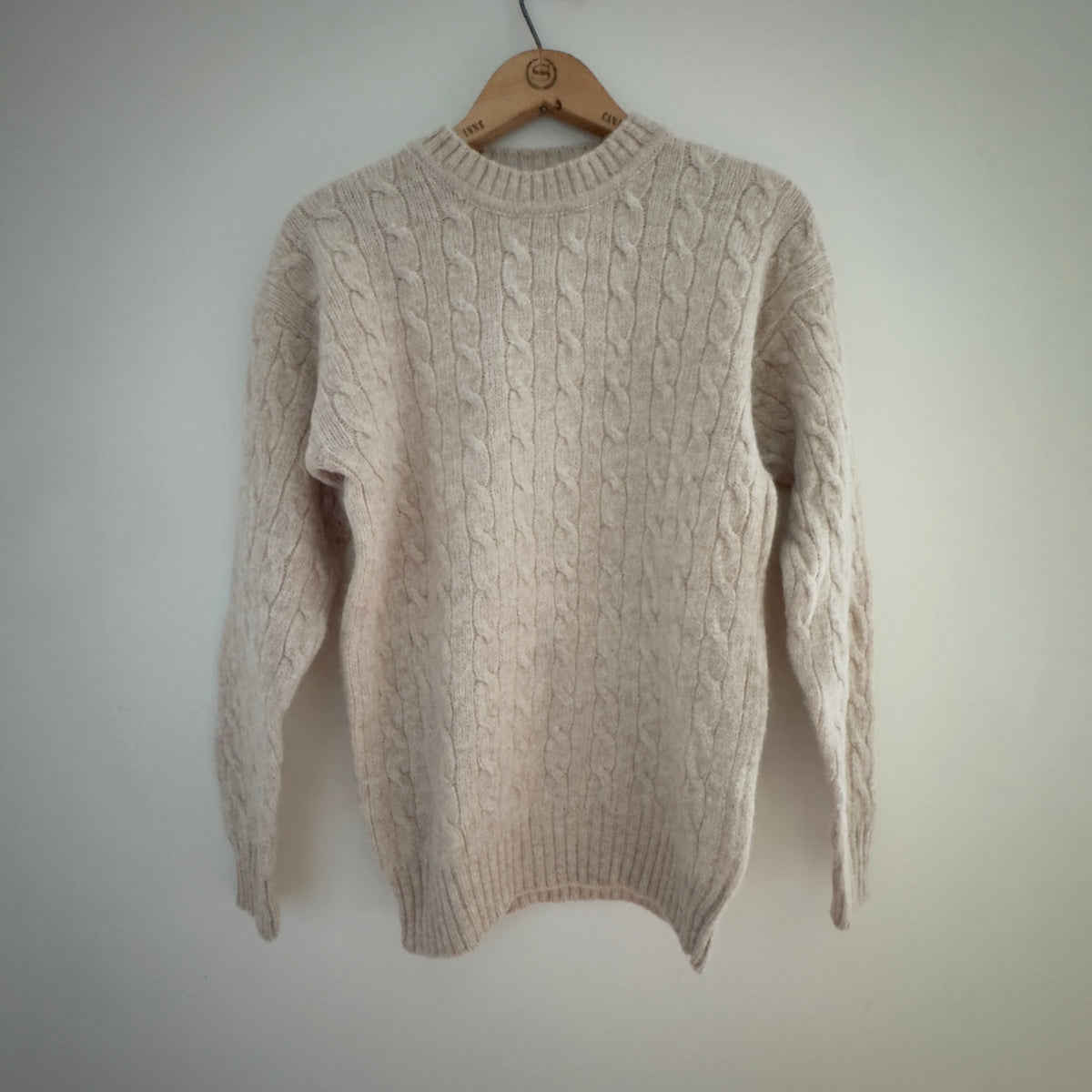 Vintage Archie Brown Bermuda Cable Knit Crewneck Sweater, M