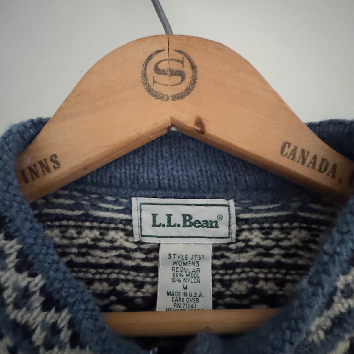 Vintage L.L. Bean Nordic Fair Isle Sweater, M