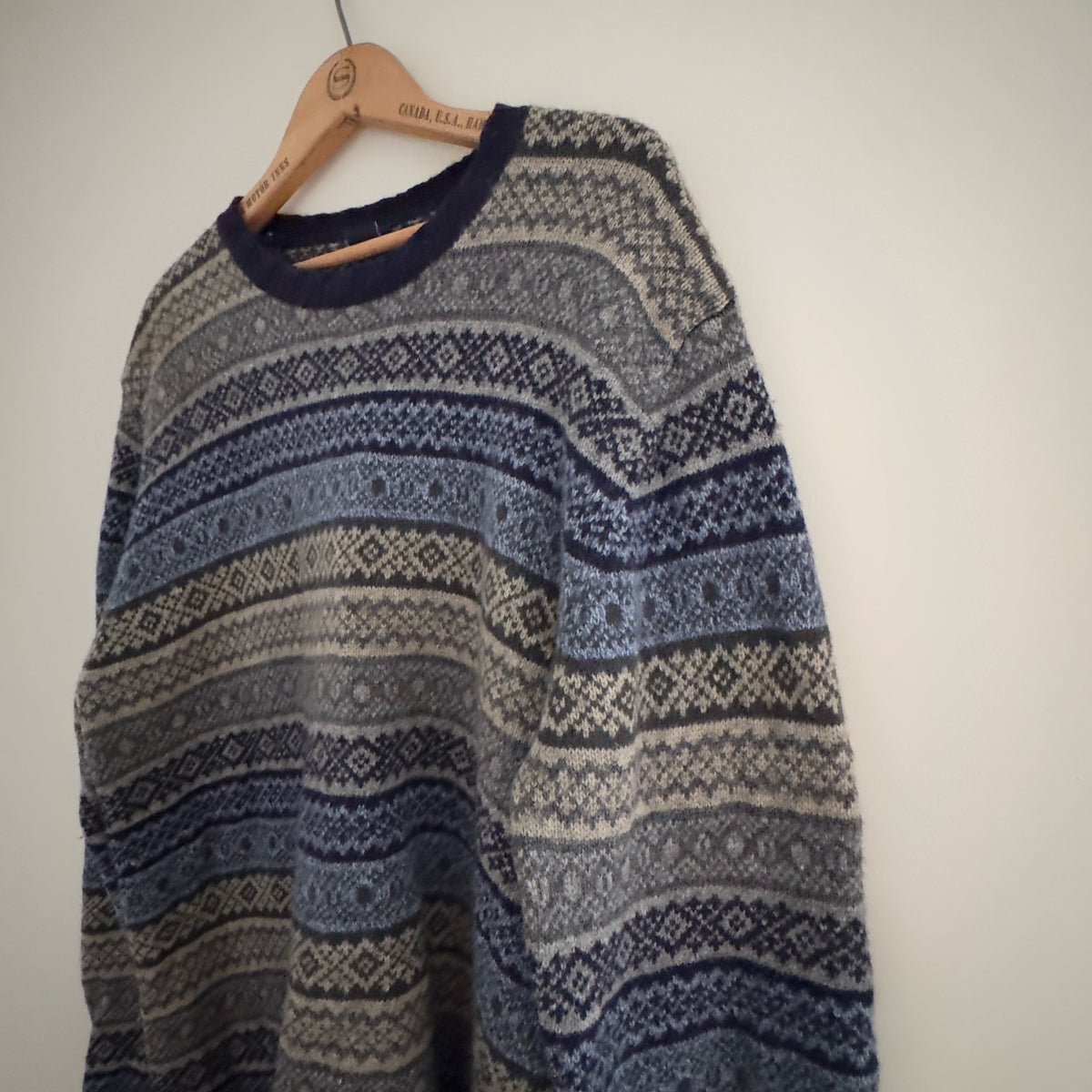 Vintage GAP Nordic Fair Isle Crewneck Knit Sweater, L