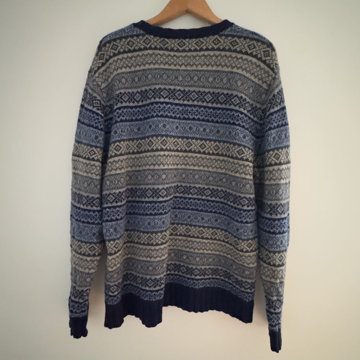 Vintage GAP Nordic Fair Isle Crewneck Knit Sweater, L